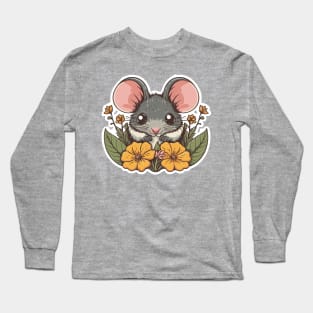 Cute Field Mouse Long Sleeve T-Shirt